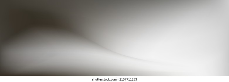Cloudy White Monochrom Smooth Weather Gradient Mesh. Light Liquid Sky Grey Cloud Fluid Background. Water Blurry Smoke Metal Curve Silver Blurry Texture. Wavy Flow Pastel Smog Gray Gradient Backdrop.