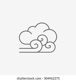 Cloudy And The Wind Icon