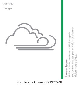cloudy and the wind icon