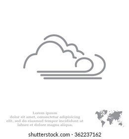 cloudy and the wind icon