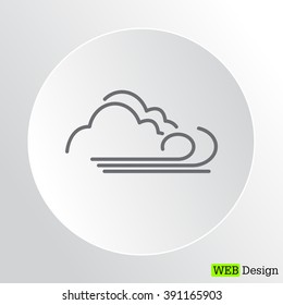 cloudy and the wind icon
