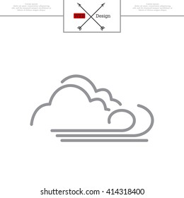cloudy and the wind icon