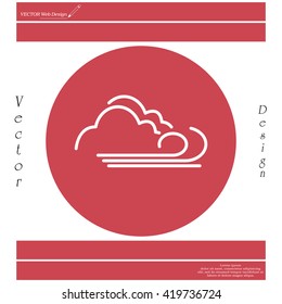cloudy and the wind icon