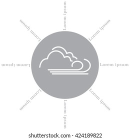 cloudy and the wind icon