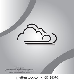 cloudy and the wind icon