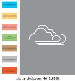 cloudy and the wind icon