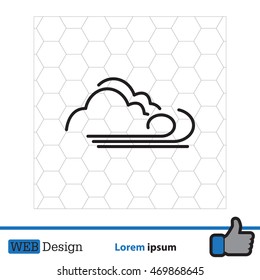 cloudy and the wind icon