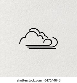 cloudy and the wind icon