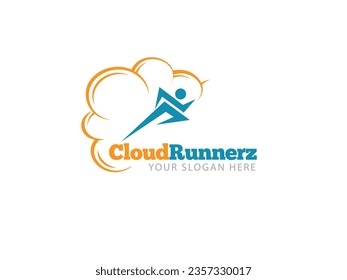 Clound Runner Logo Design Art