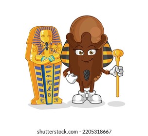 the clove ancient egypt cartoon. cartoon mascot vector