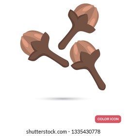 Clove carnations color vector icon for web and mobile design