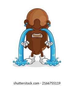 the clove crying illustration. character vector