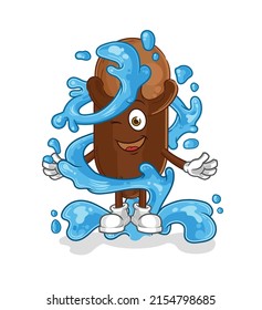 The Clove Fresh With Water Mascot. Cartoon Vector