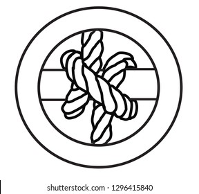 Clove Hitch Illustration Vector 