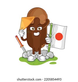 the clove japanese vector. cartoon character