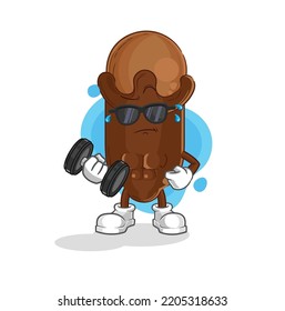 el vector de dobladillo levantador de clove. personaje de caricatura