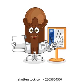 the clove oculist cartoon. cartoon mascot vector