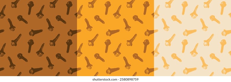 Patrón de clavo. Dibujos a lápiz de Vector. Adorno de especias de clavo. Ilustraciones dibujadas a mano de fondo transparente de clavo de olor para etiqueta, embalaje, Anuncio, cartel, diseño de la cubierta.