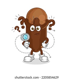 the clove searching illustration. character vector