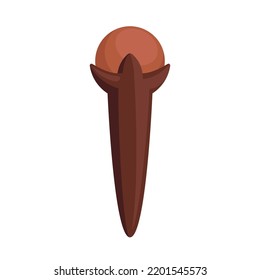 clove spice flat vector illustration logo icon clipart