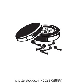 Clove spice icon isolated logo illustration