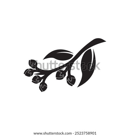 Clove spice icon isolated logo illustration