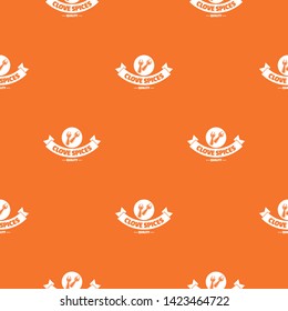 Clove spice pattern vector orange for any web design best