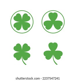 clover 1 set logo icon template