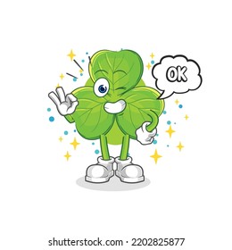 the clover agree mascot. cartoon vector