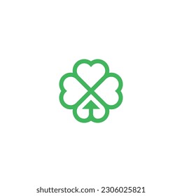 Clover Arrow pointing up logo