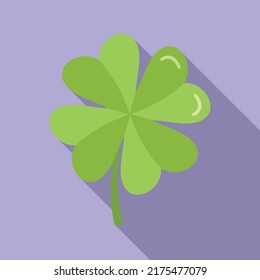 Clover art icon flat vector. Irish leaf. St patrick