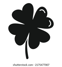 Clover art icon simple vector. Irish leaf. St patrick