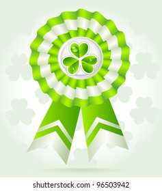 Clover award on St. PatricK`s Day