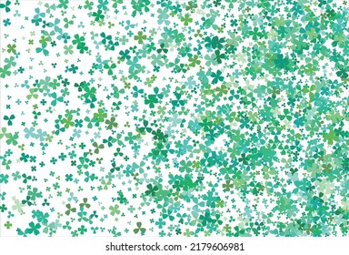 Clover backdrop. Clover leaf, St. Patrick day vector background