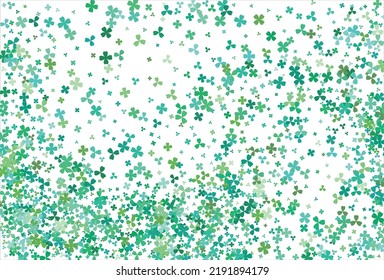 Clover backdrop. Clover leaf, St. Patrick day vector background