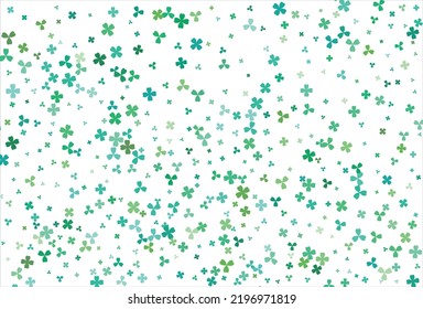 Clover backdrop. Clover leaf, St. Patrick day vector background