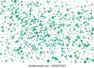 Clover backdrop. Clover leaf, St. Patrick day vector background