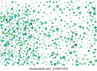Clover backdrop. Clover leaf, St. Patrick day vector background