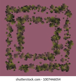 Clover background is a confetti which consist of many isolated elements. Stylish and beautiful clover background. Can be used as poster, border, background, wallpaper, card and etc