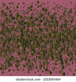 Clover background is a confetti which consist of many isolated elements. Stylish and beautiful clover background. Can be used as poster, border, background, wallpaper, card and etc