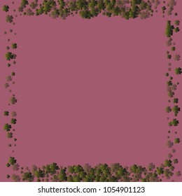 Clover background is a confetti which consist of many isolated elements. Stylish and beautiful clover background. Can be used as poster, border, background, wallpaper, card and etc