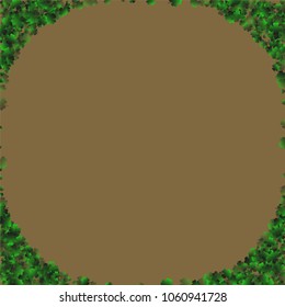 Clover background is a confetti which consist of many isolated elements. Stylish and beautiful clover background. Can be used as poster, border, background, wallpaper, card and etc