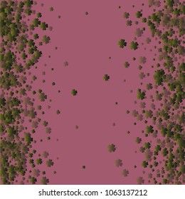 Clover background is a confetti which consist of many isolated elements. Stylish and beautiful clover background. Can be used as poster, border, background, wallpaper, card and etc