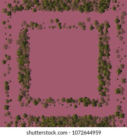 Clover background is a confetti which consist of many isolated elements. Stylish and beautiful clover background. Can be used as poster, border, background, wallpaper, card and etc