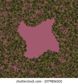 Clover background is a confetti which consist of many isolated elements. Stylish and beautiful clover background. Can be used as poster, border, background, wallpaper, card and etc