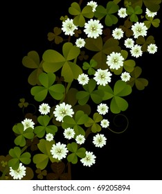 Clover background, design for St. Patrick's Day