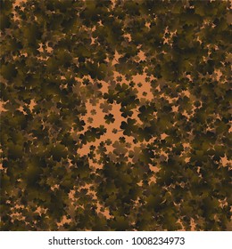 Clover background green is a confetti which consist of many isolated elements. Stylish and beautiful clover background green. Can be used as poster, border, background, wallpaper, card and etc