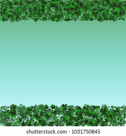 Clover background green is a confetti which consist of many isolated elements. Stylish and beautiful clover background green. Can be used as poster, border, background, wallpaper, card and etc