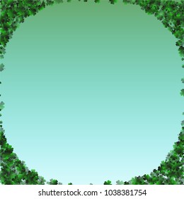 Clover background green is a confetti which consist of many isolated elements. Stylish and beautiful clover background green. Can be used as poster, border, background, wallpaper, card and etc