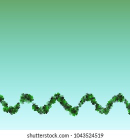 Clover background green is a confetti which consist of many isolated elements. Stylish and beautiful clover background green. Can be used as poster, border, background, wallpaper, card and etc